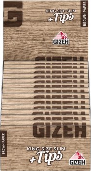 Gizeh Papier Brown King Size Slim+Tips